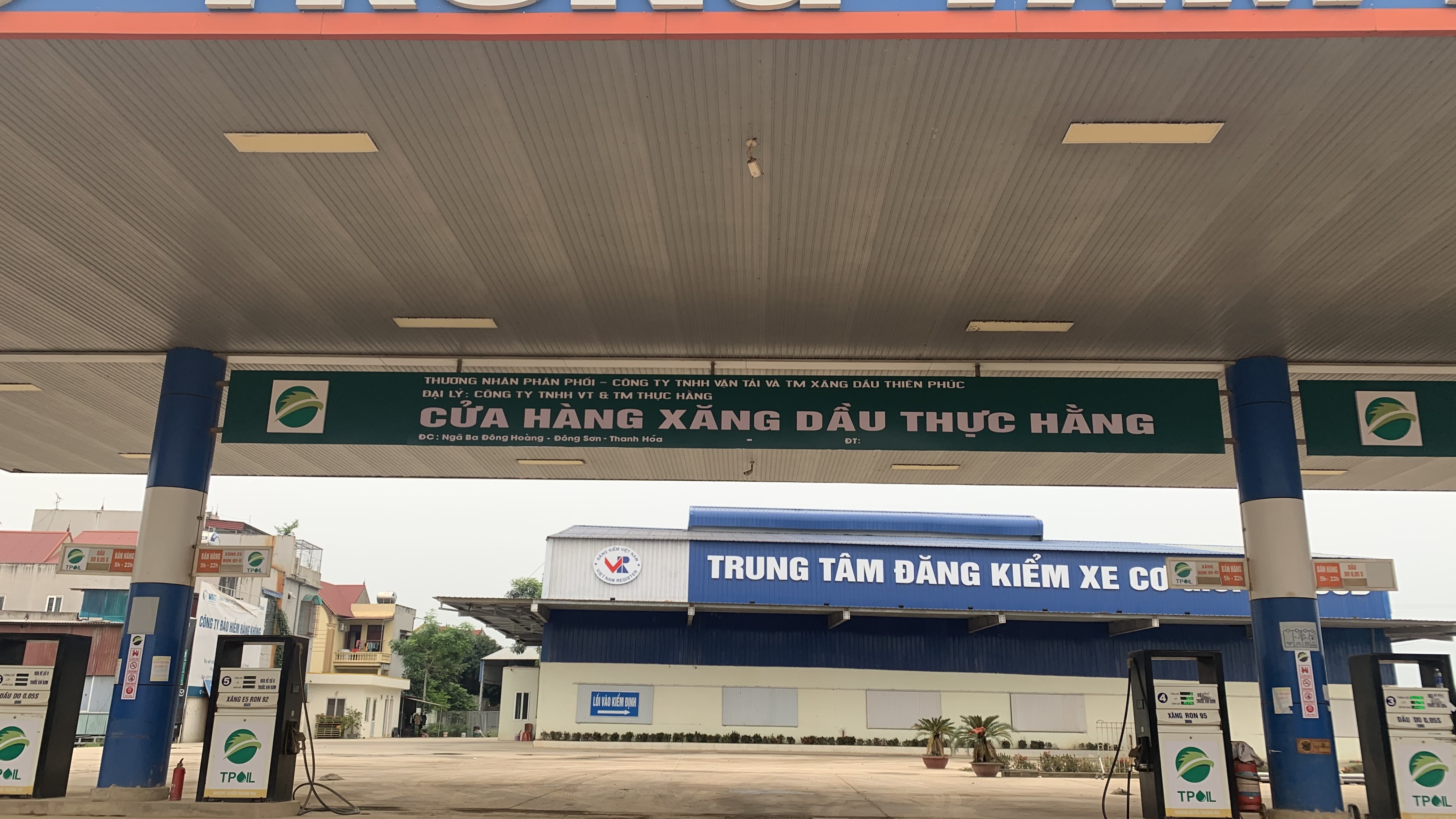 Thanh Hoá - Trạm sạc Vinfast : Cửa hàng xăng dầu TPOIL Thực Hằng số 2